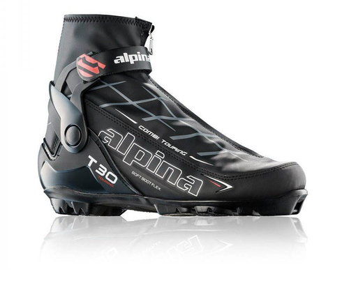 Alpina T 30 Black / White / Red 44 - Cross-Country Ski Boots - Main image