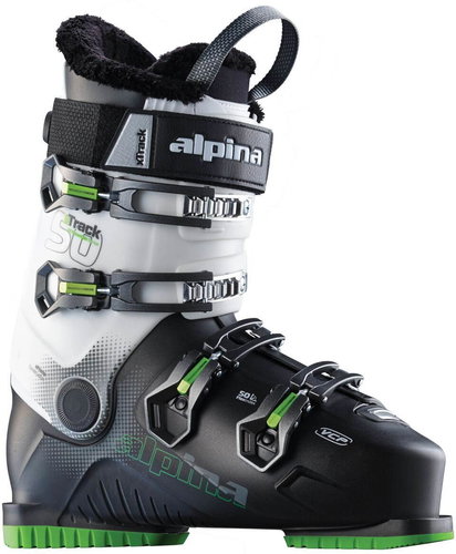 Alpina X Track 50 black / white / green (ALU buckles) 310 - Alpine Ski Boots - Main image