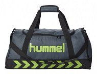 Hummel Authentic Športová taška Dark Slate / Green Flash M - Športová taška