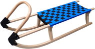 Acra wooden sled with straps 110 cm blue - Sledge