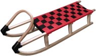 Acra Sledge, All-Wooden with Straps, 125cm, Red - Sledge