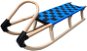 Acra wooden sled with straps 125 cm blue - Sledge