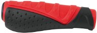 Force Rubber Moulded Grips, Black/Red, Packaged - Bicycle Grips