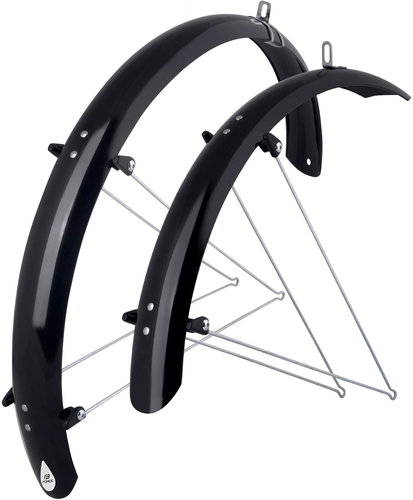 Force Aluflex 26"+ Struts, Black - Bike Mudguard - Main image