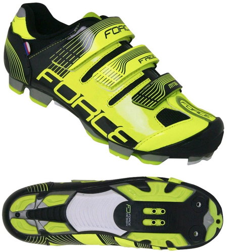 Force tretry MTB Free, fluo-black 39 - Spikes - Main image