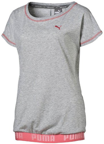 Puma Transition Tee W Light Gray He Vel - T-Shirt - Main image