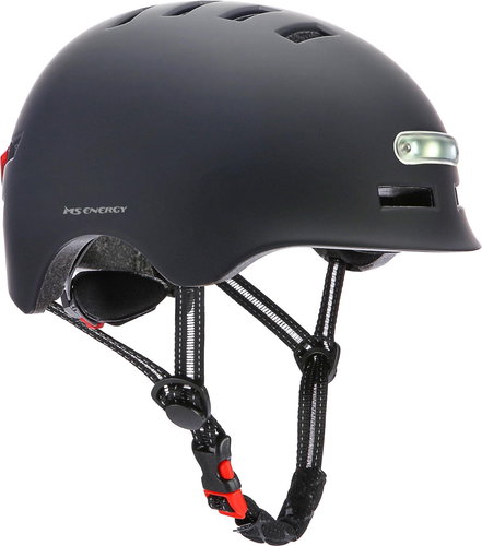 MS Energy Helmet MSH-10S, Black, size L (58-61cm) - Bike Helmet - Main image