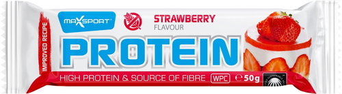 MaxSport protein GF 50g, strawberry - Protein Bar - Main image