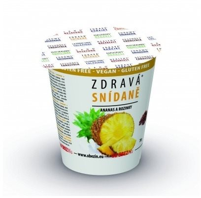 Healthy breakfast pineapple and raisins 78g - Oatmeal - Main image