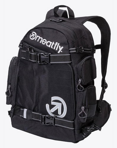 Meatfly WANDERER Backpack, Black - Városi hátizsák - Fő fotó