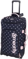 Meatfly Contin Trolley Bag, White Dot / Powder Pink - Cestovní kufr