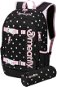 Meatfly Basejumper backpack, Black Dots, 22 L + free pencil case - School Backpack
