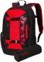 Meatfly Basejumper backpack, Red/Black, 22 L + free pencil case - City Backpack
