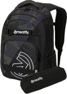 Meatfly Exile backpack, Rampage Camo / Black, 24 L + free pencil case - City Backpack
