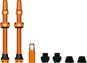 Muc-Off Tubeless Presta Valve Kit V2 44 mm Oranžová - Ventilček