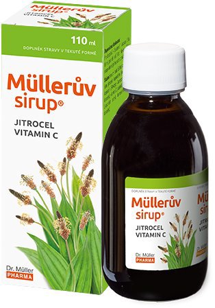 Dr. Müller Müller's syrup with plantain and vitamin C 110 ml - Herbal Syrup - Main image