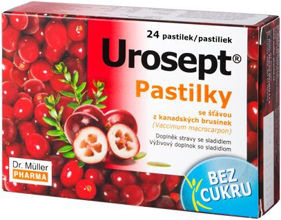 Dr. Müller Urosept sugar-free lozenges 24pcs - Dietary Supplement - Main image