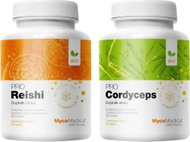 Mycomedica BIO Reishi, Cardyceps PRO Sada 180 kapslí - Food Supplement Set