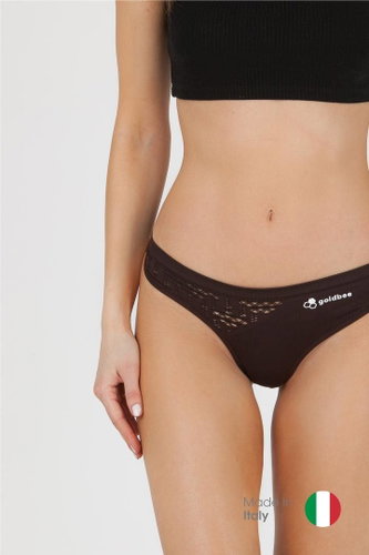 GoldBee BeString, Black Coffee, size XL - Thong - Main image