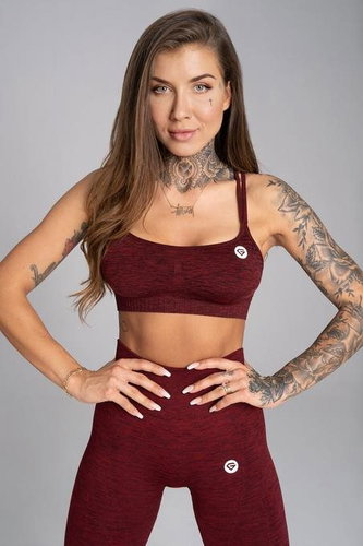 Gym Glamor Seamless Bordo Melange M - Bra - Main image