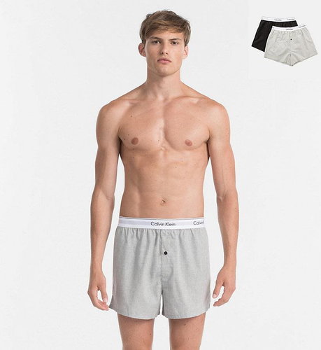 Calvin Klein 2Pack Shorts Black & Grey S - Boxer Shorts - Main image