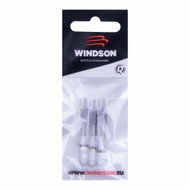 WINDSON Shaft PC Short, 36mm, transparent white, blue, red, 9pcs - Dart Shafts