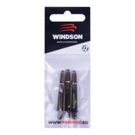 WINDSON Shaft PC Short, 36mm, transparent black, orange, green, 9pcs - Dart Shafts