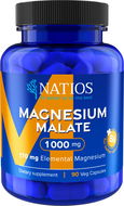 NATIOS Magnesium Malate 1000 mg + B6, 90 veg. kapslí, (elem. hořčík 170 mg) - Hořčík