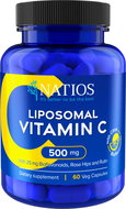 NATIOS Vitamin C Liposomální, 500 mg, 60 veganských kapslí - Vitamín C