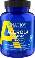 NATIOS Acerola Complex, 500 mg, 90 vegan capsules - Dietary Supplement