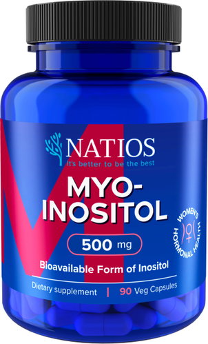 NATIOS Myo-Inositol, 500 mg, 90 vegan capsules - Myo-Inositol - Main image