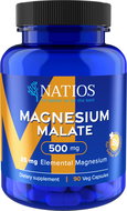 NATIOS Magnesium Malate 500 mg + B6, 90 veg. capsules, (elemental magnesium 85 mg) - Minerals