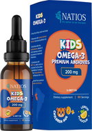 NATIOS Kids Omega-3 Premium Anchovies, 200 mg, drops in MCT oil, 30 ml - Omega 3