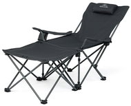 Naturehike reclining chair with footrest/chair - black - Camping Armchair