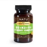 NATU Garden Fusion Vitamin D3+K2+K1 Synergy Complex 2000 IU 90 kapslí - Vitamins