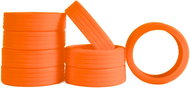 Bertoo Protective silicone sleeves for double trunk wheels - 8 pieces orange - Case