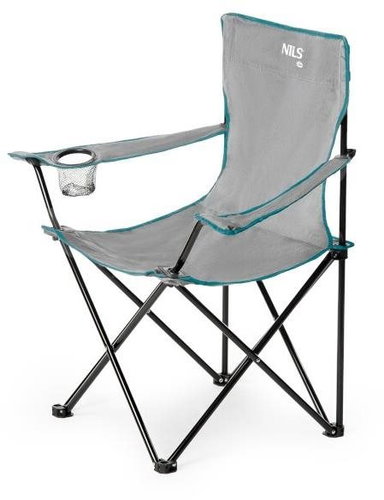 NC3044 grey folding chair Nils Camp - Camping Armchair - Main image