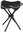 Black folding stool Nils Camp