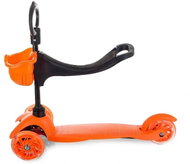 Verk 18126 Dětská tříkolová svítící 3 v 1 oranžová - Children's Scooter