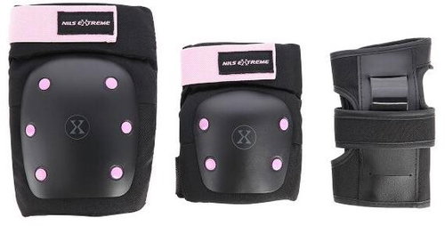 Nils Extreme H709 black-pink set of pads size. L - Protector Set - Main image
