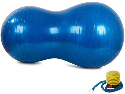 Verk 14285 Gymnastic ball 45 × 90 cm with pump blue - Gym Ball - Main image