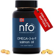 NFO OMEGA - 3 - 6 - 9 SALMON OIL, 120 capsules of fish gelatin - Omega 3 6 9