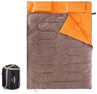 Naturehike sleeping bag for 2 people brown / orange - Sleeping Bag