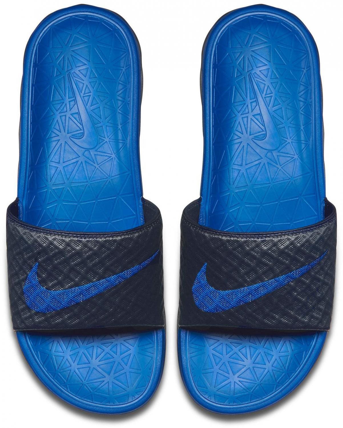 Nike Benassi Solarsoft Slide Black Blue size 41 254mm Casual