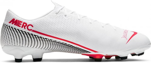 Nike Mercurial Vapor 13 Academy FG/MG, White/Red, EU 45.5/295mm - Football Boots - Main image