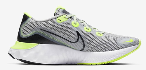 Nike Renew Run, Grey/Green, EU 43/275mm - Running Shoes - Main image