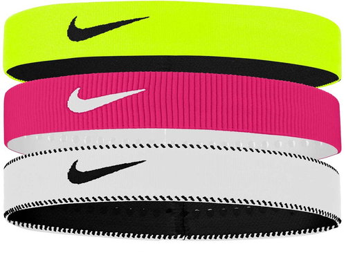 Nike Wide Headbands Yellow/Pink/White - Sports Headband - Main image