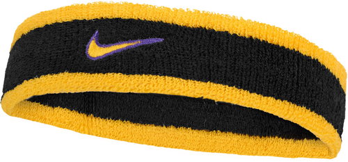 Nike Swoosh Classic čelenka černá/fialová/zlatá - Sportovní čelenka - Hlavní obrázek
