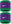 Green/Purple/White 2 pcs