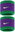Green/Purple/White 2 pcs